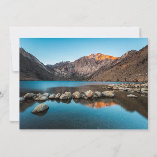 Carte De Remerciements Eau | Convict Lake Sierra Nevada (Devant)
