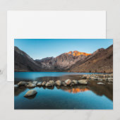 Carte De Remerciements Eau | Convict Lake Sierra Nevada (Devant / Derrière)