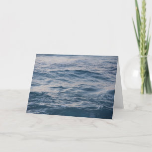 Carte De Remerciements Eau de mer de près