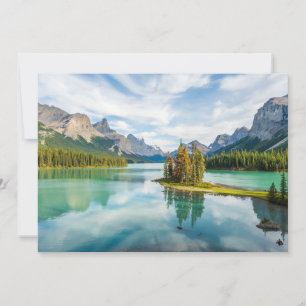 Carte De Remerciements Eau Lac Maligne, Parc national Jasper, Canada
