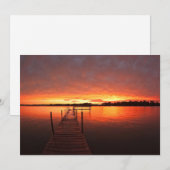 Carte De Remerciements Eau | Lac Minnetonka, Minnesota (Devant / Derrière)