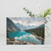 Carte De Remerciements Eau | Moraine Lake Alberta Canada (Debout devant)