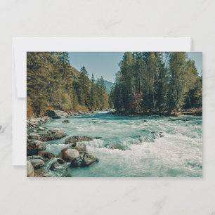 Carte De Remerciements Eau Rivière Kucherla, Altaï