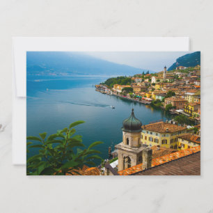 Carte De Remerciements Eau   San Benedetto Church Lake Garda, Italie