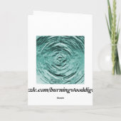 Carte De Remerciements Eau Turquoise (Dos)