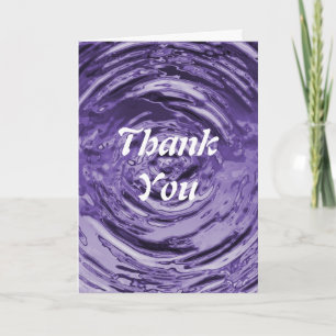 Carte De Remerciements Eau Violet