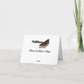 Carte De Remerciements Eaux glaciaires de l'Alaska (Dos)