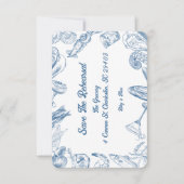 Carte De Remerciements Écaille et Coquilles - Sauvegarder la Répétition  (Devant)