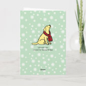 Carte De Remerciements Écharpe tatan jaune du Labrador 2 (Dos)