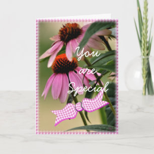 Carte De Remerciements Echinacea & Sesollicité cker card-customize