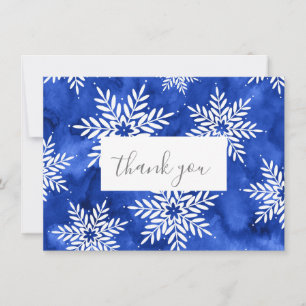 Carte De Remerciements Éclosoirs Abstraits Indigo
