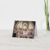 Carte De Remerciements École d'Athènes, de Stanza della Segnatura (Devant)