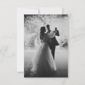 Carte De Remerciements Écrit Dans Le Mariage Des Étoiles (Dos)