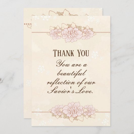 Carte De Remerciements Écriture chrétienne Romains 1:8 Je vous remercie D (Devant / Derrière)