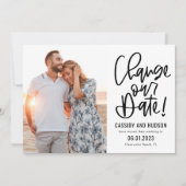 Carte De Remerciements Écriture Funky Modifier la couleur Modifier la car (Devant)