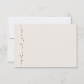 Carte De Remerciements Écriture Manuscrite Calligraphiée (Devant)