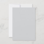Carte De Remerciements Écriture manuscrite couleur or personnalisée profe (Dos)