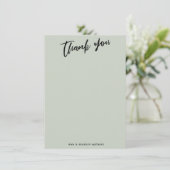 Carte De Remerciements Écriture manuscrite décontractée Typographie simpl (Debout devant)