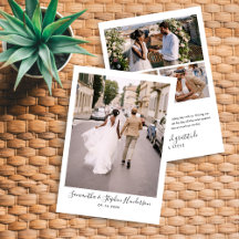 Écriture Manuscrite Moderne & 4 Photos Mariage
