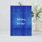 Carte De Remerciements Écriture professionnelle ajouter du texte bleu mod (Debout devant)