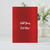 Carte De Remerciements Écriture professionnelle ajouter du texte rouge mo (Debout devant)