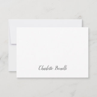 Carte De Remerciements Écriture professionnelle minimaliste moderne