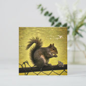 Carte De Remerciements Écureuil gris de l'Est (Sciurus carolinensis) (Debout devant)