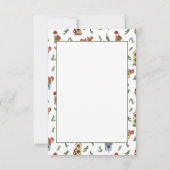 Carte De Remerciements Écureuils mignons (Dos)