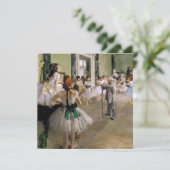 Carte De Remerciements Edgar Degas - Classe Danse (Debout devant)