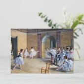 Carte De Remerciements Edgar Degas - Dance Foyer, Opéra rue Le Peletier (Debout devant)