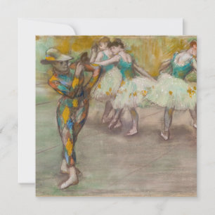 Carte De Remerciements Edgar Degas - Danse de l'Arlequin