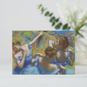 Carte De Remerciements Edgar Degas - Danseurs Bleus (Debout devant)