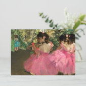 Carte De Remerciements Edgar Degas - Danseurs en rose (Debout devant)