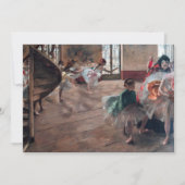 Carte De Remerciements Edgar Degas - La répétition (Devant)
