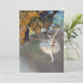 Carte De Remerciements Edgar Degas - L'Étoile / Danseur sur scène (Debout devant)