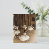 Carte De Remerciements Edgar Degas - Répétition De Ballet Sur Scène (Debout devant)