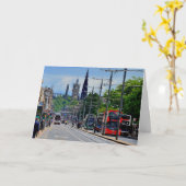 Carte de remerciements Édimbourg Écosse (Fleur jaune)