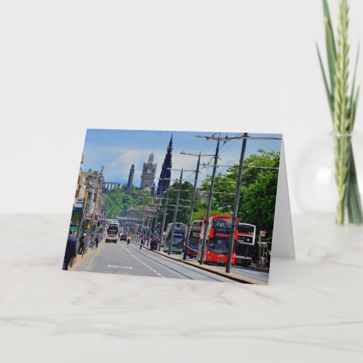 Carte de remerciements Édimbourg Écosse (Devant)