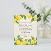 Carte De Remerciements Editable Méditerranéen Limoncello Anniversaire (Debout devant)