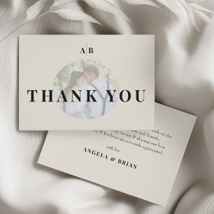 Carte De Remerciements Éditorial Photo Mariage Ivory