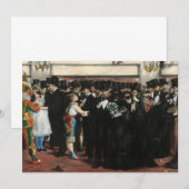Carte De Remerciements Edouard Manet - Bal masqué à l'Opéra (Devant / Derrière)