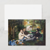 Carte De Remerciements Edouard Manet - Déjeuner sur l'herbe (Devant / Derrière)