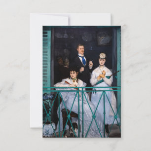 Carte De Remerciements Edouard Manet - Le Balcon / The Balcony