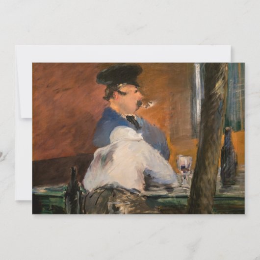 Carte De Remerciements Edouard Manet - Le Bar, Le Bouchon (Devant)