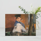 Carte De Remerciements Edouard Manet - Le Bar, Le Bouchon (Debout devant)