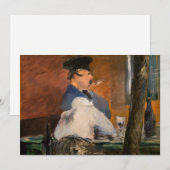 Carte De Remerciements Edouard Manet - Le Bar, Le Bouchon (Devant / Derrière)