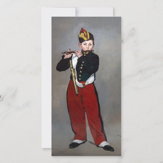 Carte De Remerciements Edouard Manet - Le Fifer / Jeune Flutiste (Devant)