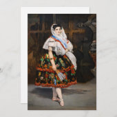Carte De Remerciements Edouard Manet - Lola de Valence (Devant / Derrière)