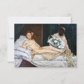 Carte De Remerciements Edouard Manet - Olympia (Devant)