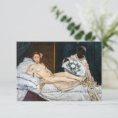 Carte De Remerciements Edouard Manet - Olympia (Debout devant)